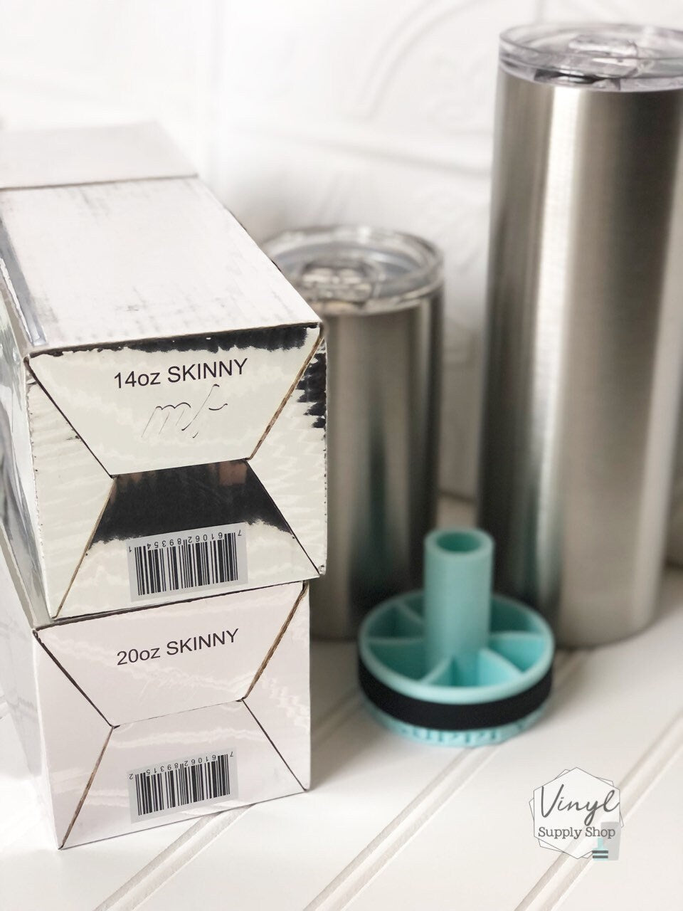 Makerflo 14oz, 20oz Skinny 3D Printed Cup Turner Insert Hub Hobby Lobby Compatible #43