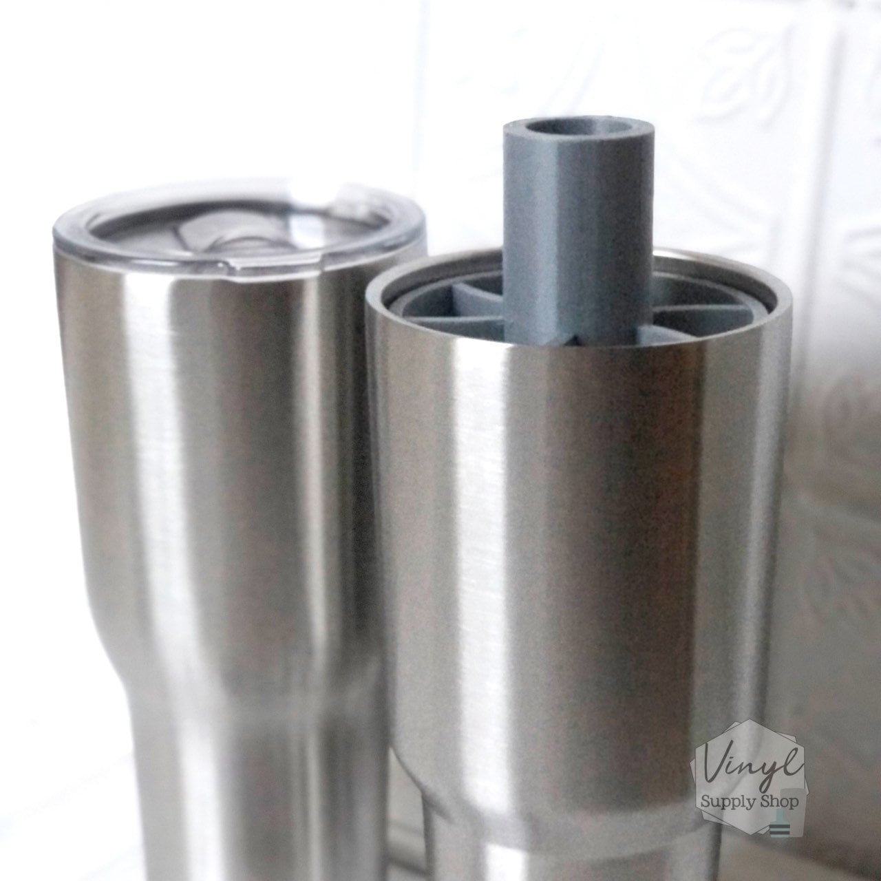 Rotisserie Rod CupTurner Adapter Makerflo 40oz 3D Printed Foam Free Hub for 5/16 Square Metal Charbroil Cup Turner Insert #44