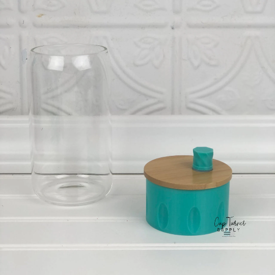 Holder for Bamboo Lid to Help Decorate, Paint, Rhinestone- Fits Most 16 to 20 oz Glass Jar Bamboo Lids. JAR NOT INCLUDED