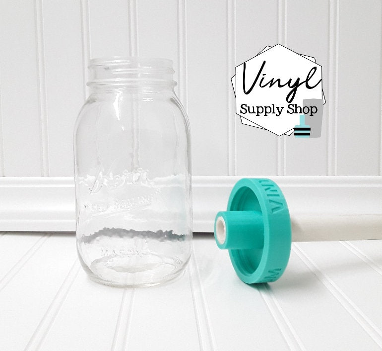 1/2 PVC Standard Mouth Mason Jar Adapter for CupTurner for Glitter Epoxy Glass Canning Jar #9