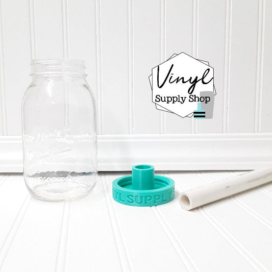 1/2 PVC Standard Mouth Mason Jar Adapter for CupTurner for Glitter Epoxy Glass Canning Jar #9