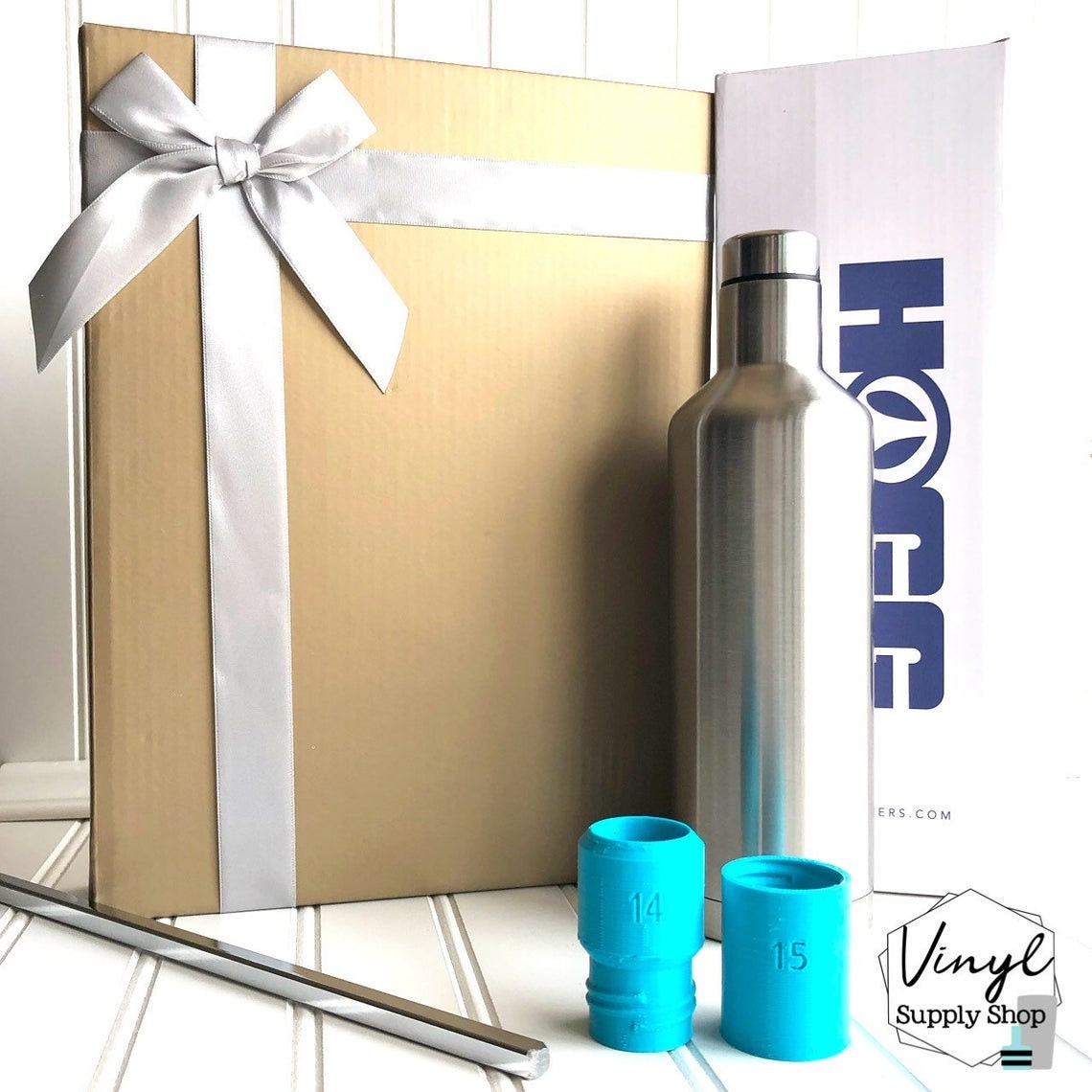 3/4 PVC HOGG 17 oz Wine Bottle and/or Lid Cup Turner Insert Adapter 3d Printed Hub #14 and #15