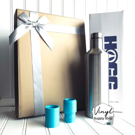 3/4 PVC HOGG 17 oz Wine Bottle and/or Lid Cup Turner Insert Adapter 3d Printed Hub #14 and #15