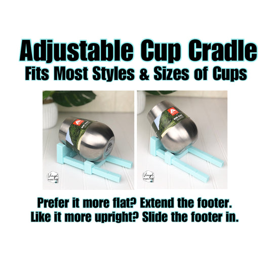 Adjustable Cup Cradle Decal Placement Helper Compact and Fits Most Styles/Sizes of Tumblers and Bottles! Easy to Use #34