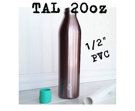 1/2 PVC 20oz TAL Water Bottle or Lid Adapter for Cup Turners, Glitter Epoxy Tumblers, Cuptissorie #6 or #6L