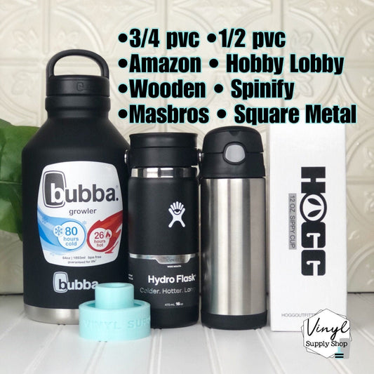 Masbros Wide Mouth Hydroflask Bubba 40 oz 64oz HOGG Sippy Cup 10 & 12 oz Cup Turner Insert Adapter 3d Printed Hub #26