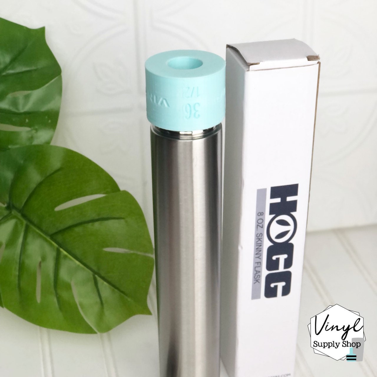 3/4 PVC HOGG 8 oz Skinny Flask and/or Lid Cup Turner Insert Adapter 3d Printed Hub #36 and #15