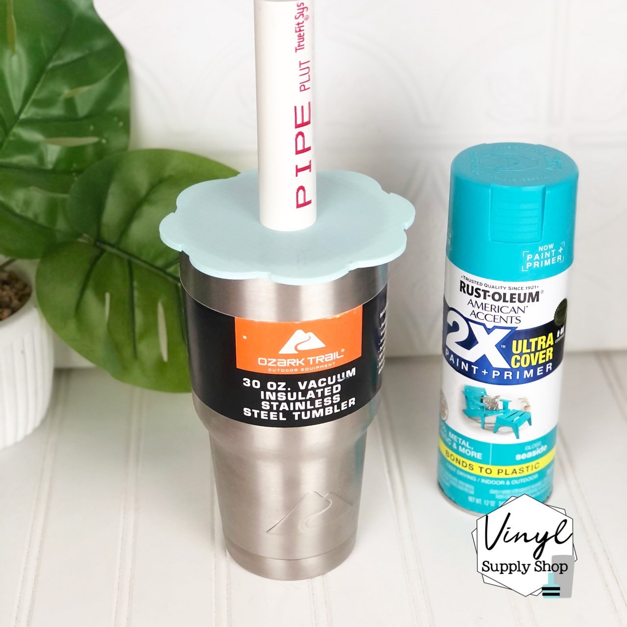 1/2 PVC Tumbler Spray Paint/Adhesive/Glitter Protector Guard Disc for Epoxy Tumbler Makers—PVC not included