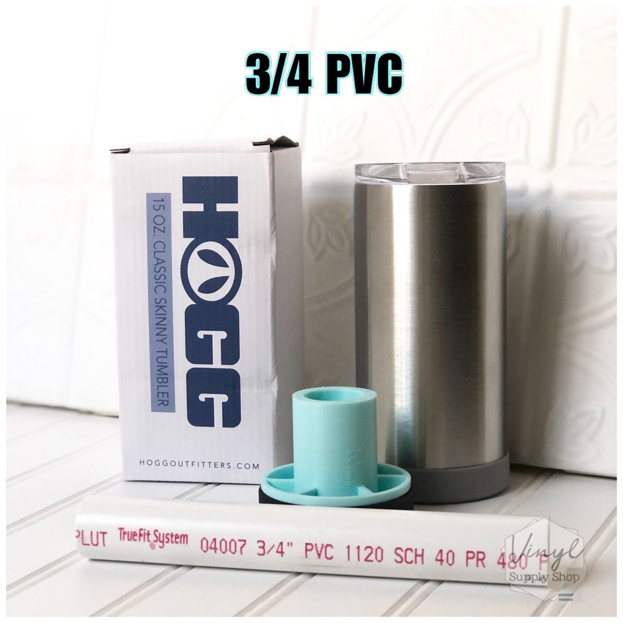 Hogg 15oz Classic Stainless Steel Depot Tumbler 3D Printed Cup Turner Insert Hub  3/4 PVC #43