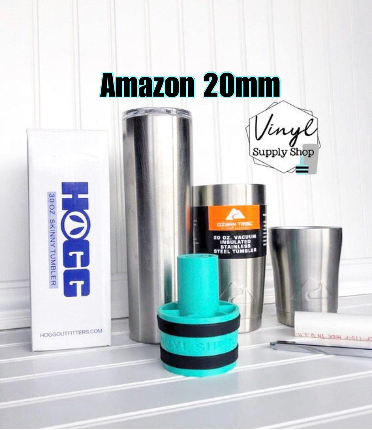 Hogg Skinny 30, Yeti/Ozark/Built 20, Ozark Lowball 10 oz 3D Printed Cup Turner Insert Hub #2 Amazon 20mm