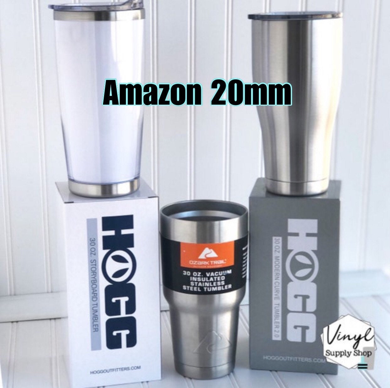 Hogg Slim 32, 30oz Storyboard, Ozark 30oz, Raw Steel Brand 3D Printed Hub #3 Cup Turner Insert Amazon 20mm