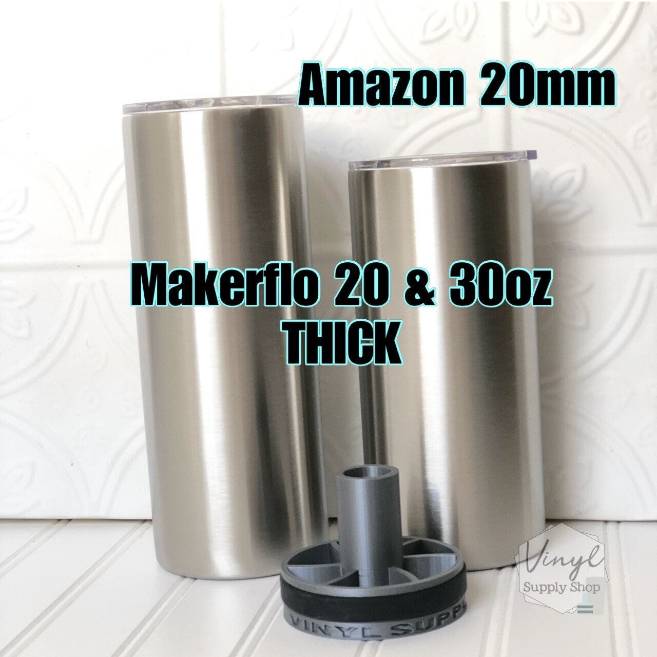 Makerflo 20oz 30oz THICK 3D Printed Cup Turner Insert Hub Amazon 20mm Turners #19