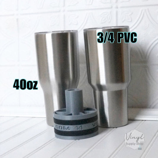 3/4 PVC Makerflo 40oz 3D Printed Foam Free Hub for Cup Turner Insert #44