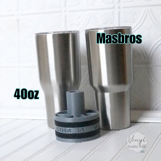 Masbros CupTurner Adapter Makerflo 40oz 3D Printed Foam Free Hub for Cup Turner Insert #44