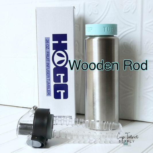 Wooden Rod HOGG Fruit Infuser CupTurner Adapter Insert #46 Stainless Steel Depot