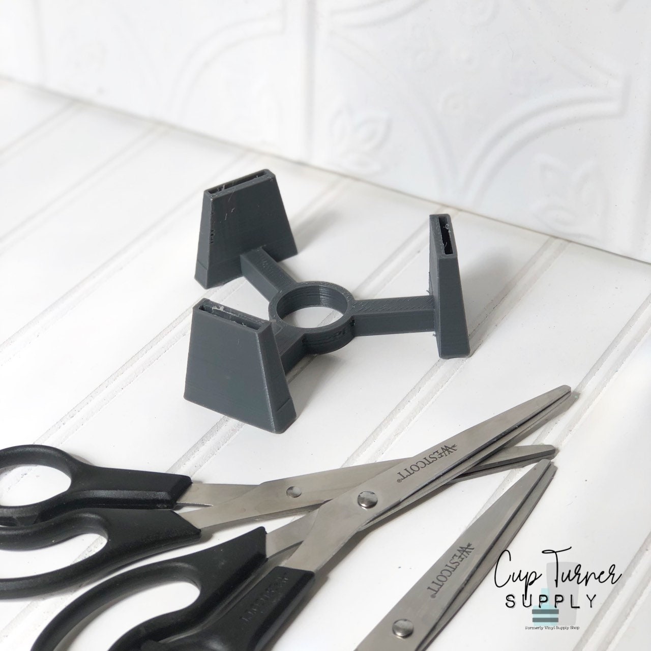 Hobby Lobby Turner Compatible Multi-Scissor Adapter for your CupTurner Drying Rack Glitter Epoxy to Make Personalized Scissors Westcott