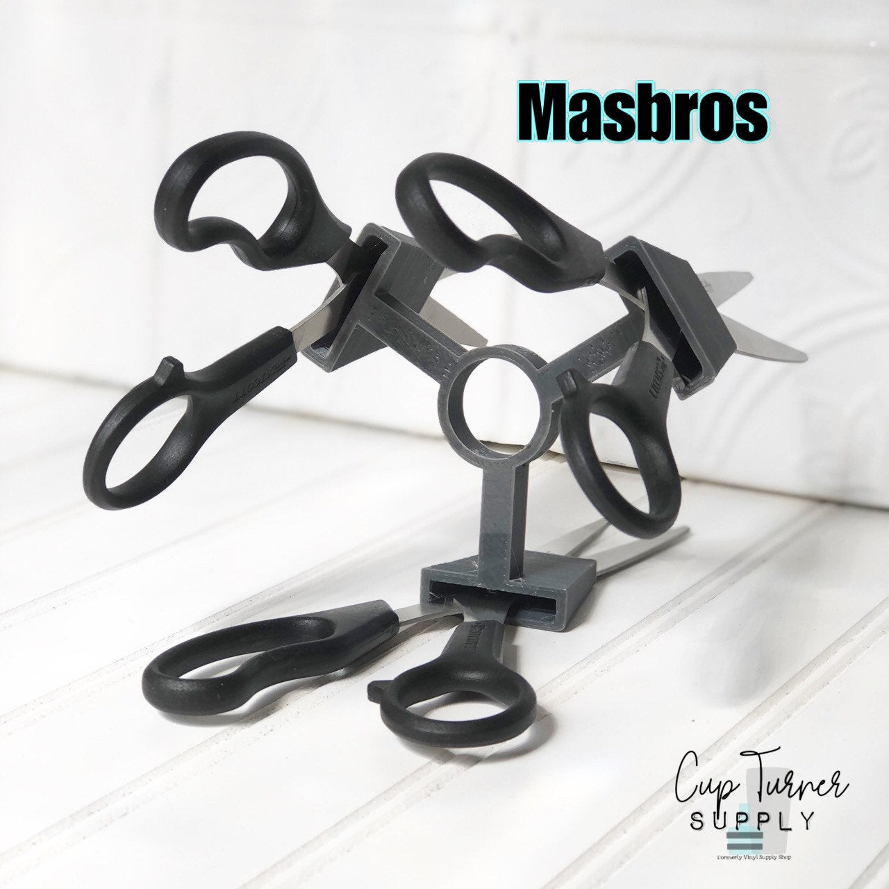 Masbros Compatible Multi-Scissor Adapter for your CupTurner Drying Rack Glitter Epoxy to Make Personalized Scissors Westcott