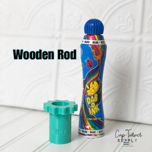 Wooden Rod Bingo Dauber Adapter for your CupTurner Drying Rack Glitter Epoxy to Make Personalized Gifts