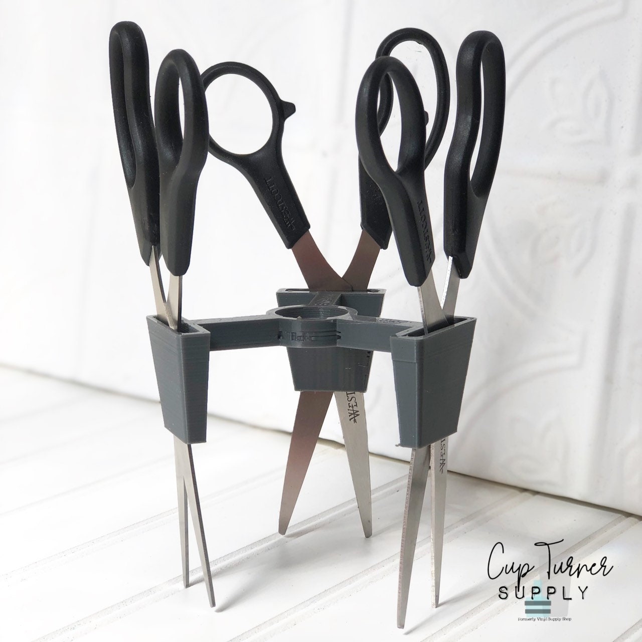 Hobby Lobby Turner Compatible Multi-Scissor Adapter for your CupTurner Drying Rack Glitter Epoxy to Make Personalized Scissors Westcott