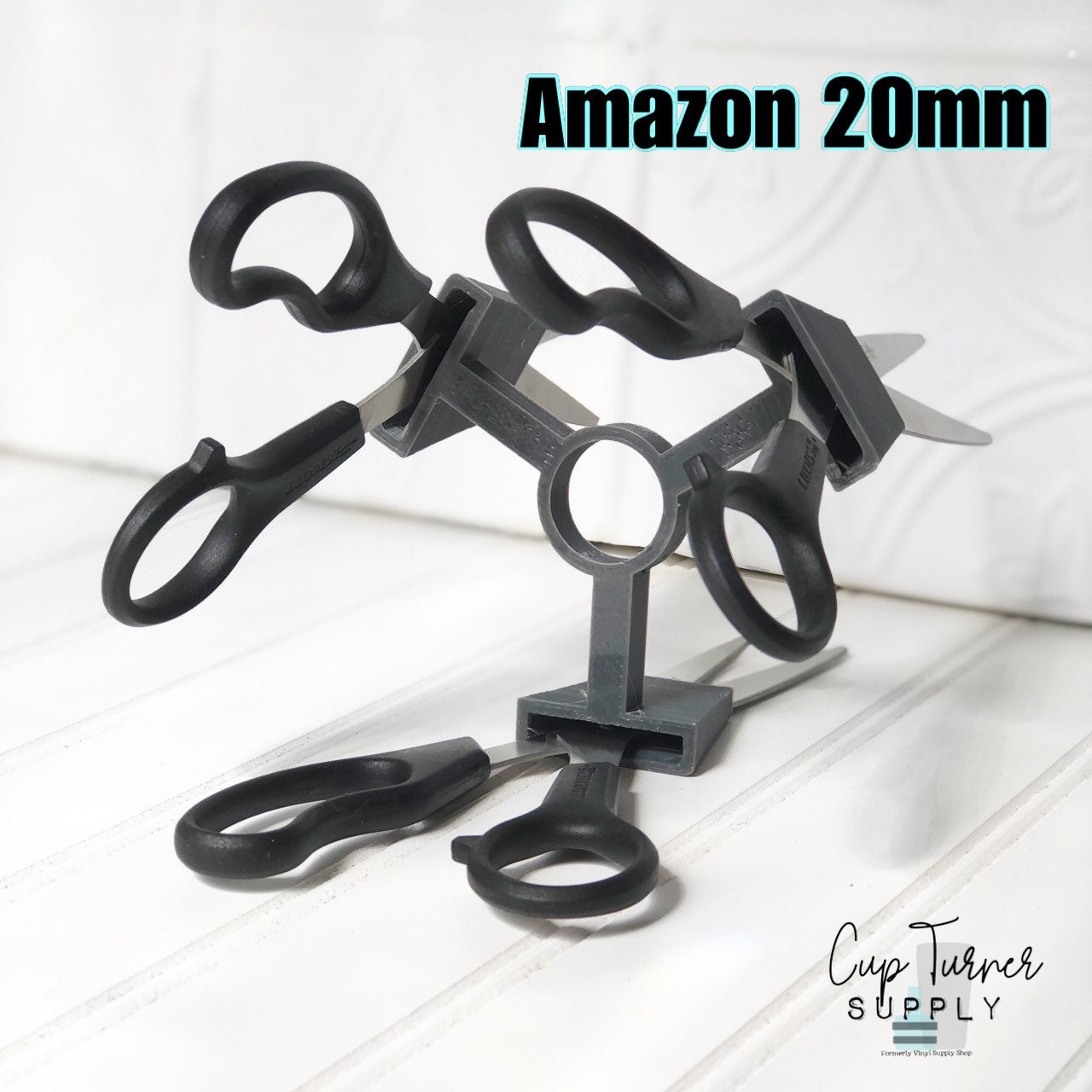 Amazon 20mm Multi-Scissor Adapter for your CupTurner Drying Rack Glitter Epoxy to Make Personalized Scissors Westcott