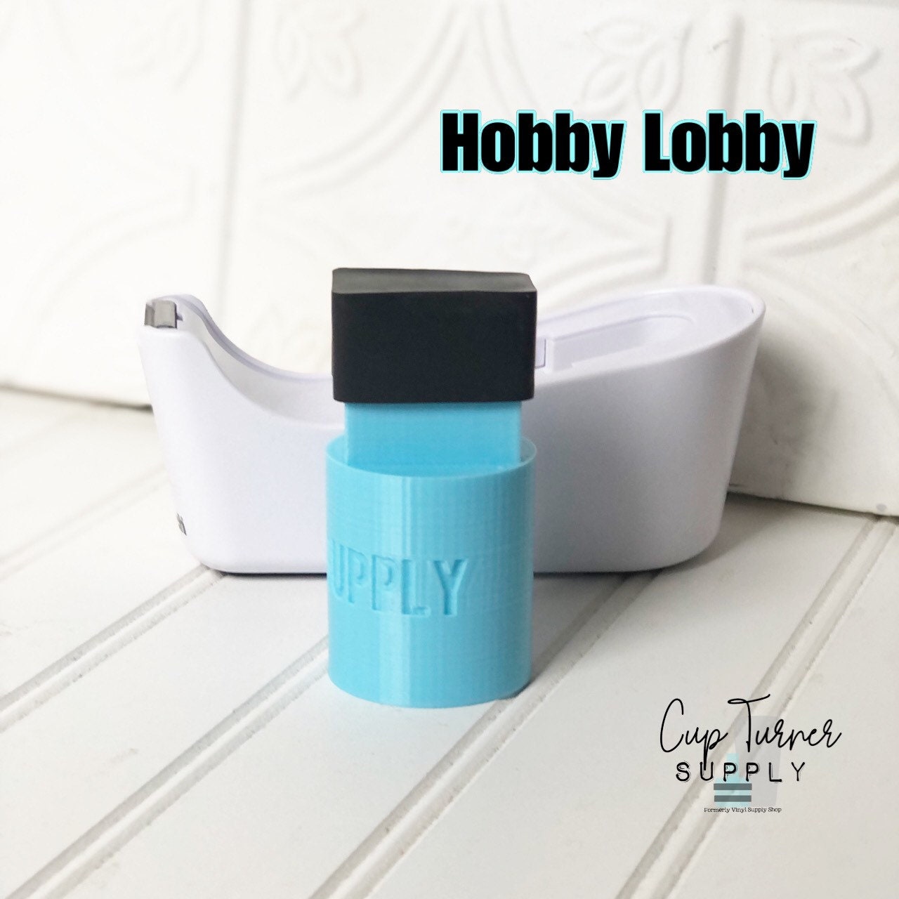 Hobby Lobby Turner Tape Dispenser Adapter for your CupTurner Glitter Epoxy to Make Personalized Teacher and Office Gifts Scotch Brand